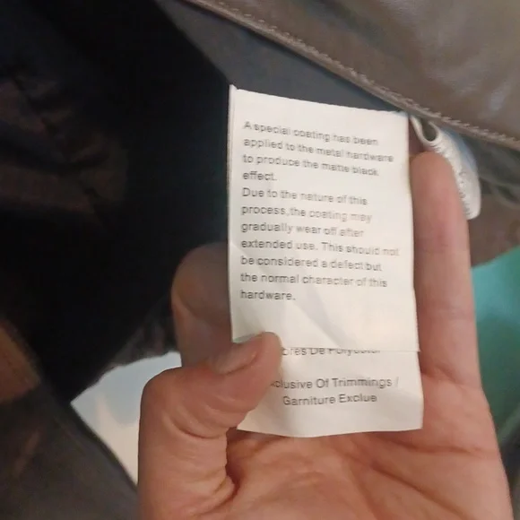 NWOT quilted Italian leather jacket - Picture 8 of 11